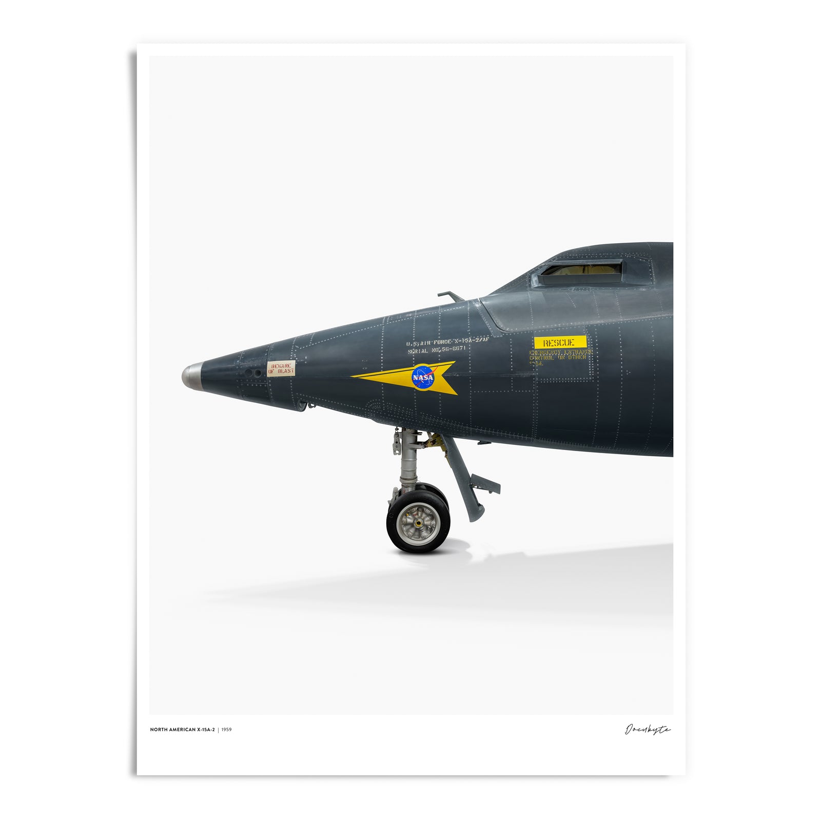 North American X15  Giclee Print  30x40