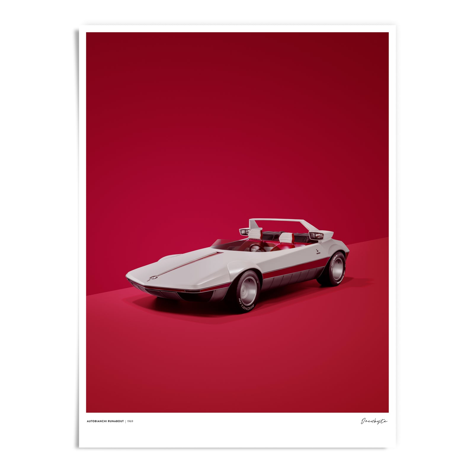 Autobianchi Runabout  Giclee Print  30x40