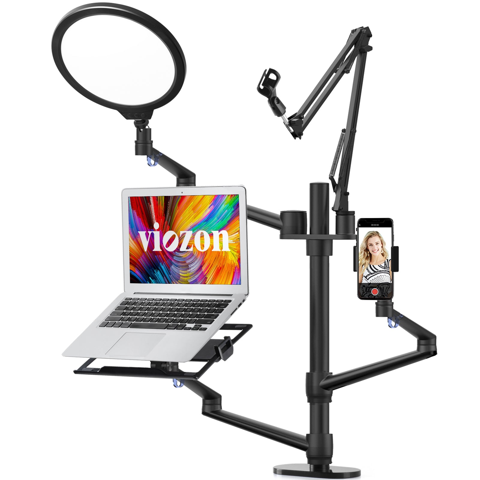 viozon 3-in-1 Selfie Desktop Live Stand (LP-4P)