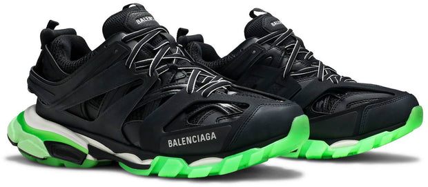 balenciaga track black glow