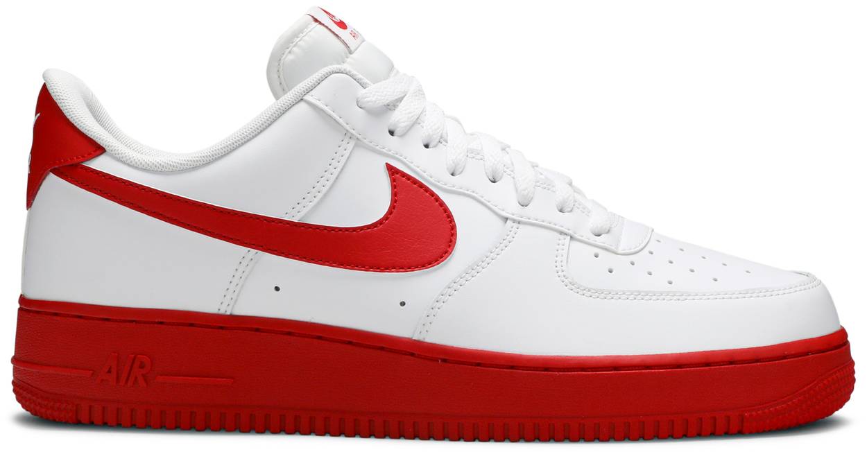 red and white af1 low