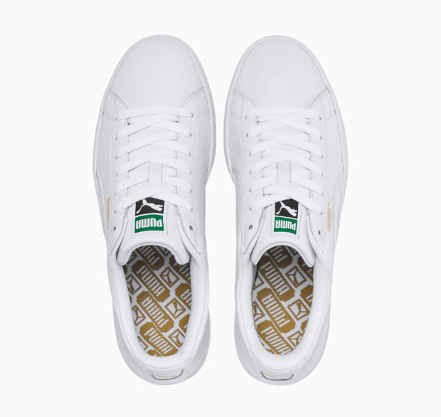 puma heritage basket classic sneakers white