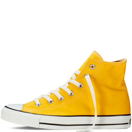 lemon chrome chuck taylors