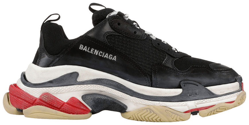 balenciaga shoes black white