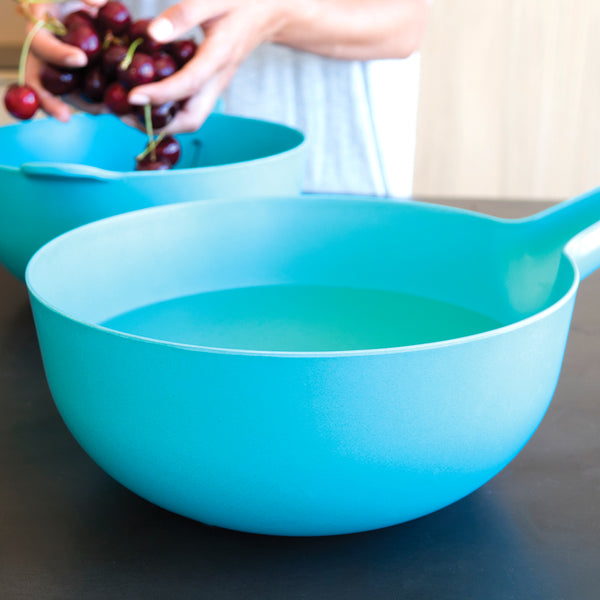 EKOBO - Pronto Small Handy Bowl and Colander Set - Lagoon