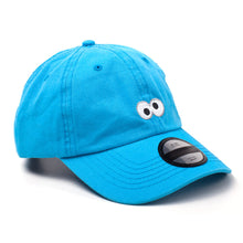 Load image into Gallery viewer, SESAME STREET Cookie Monster Embroidered Eyes Dad Cap, Blue (BA422022SES)
