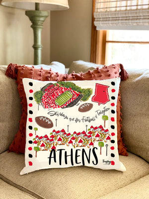 Athens Double Sided Pillow - Pecan Row 