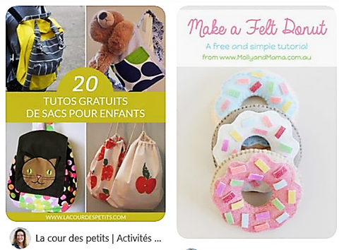 Tutos sacs enfants tissus recyclés