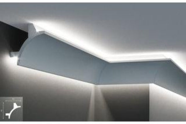 Portret Aangepaste Uitstroom PLAFOND SIERLIJST UP AND DOWN INDIRECTE LED-STRIPS VERLICHTING ART NR –  Light at Home Verlichting
