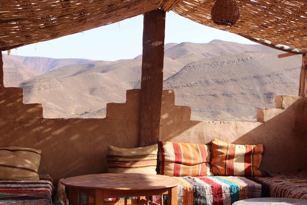 View of the mountains from an ancient Moroccan Kasbah