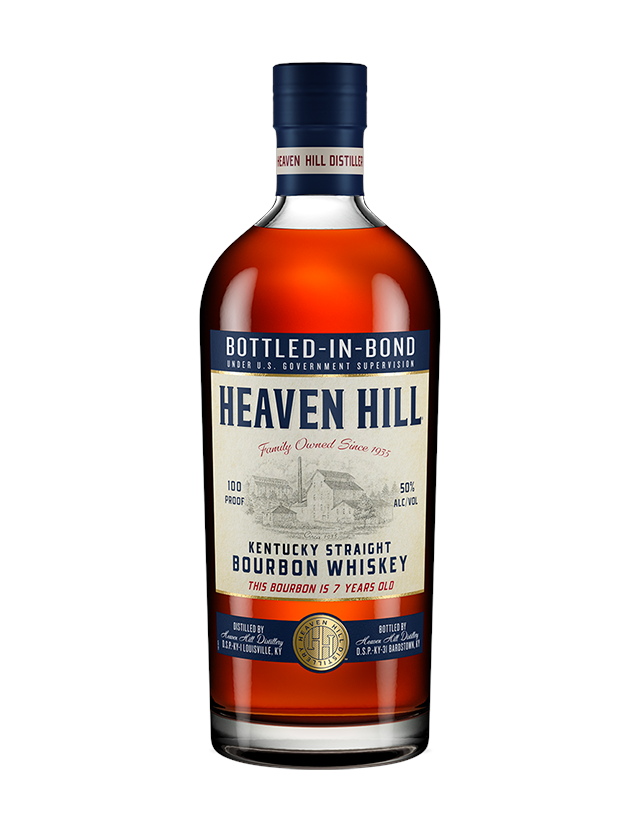 Heaven Hill Kentucky Straight Bourbon Whiskey 7 Year Old Bottled in Bond