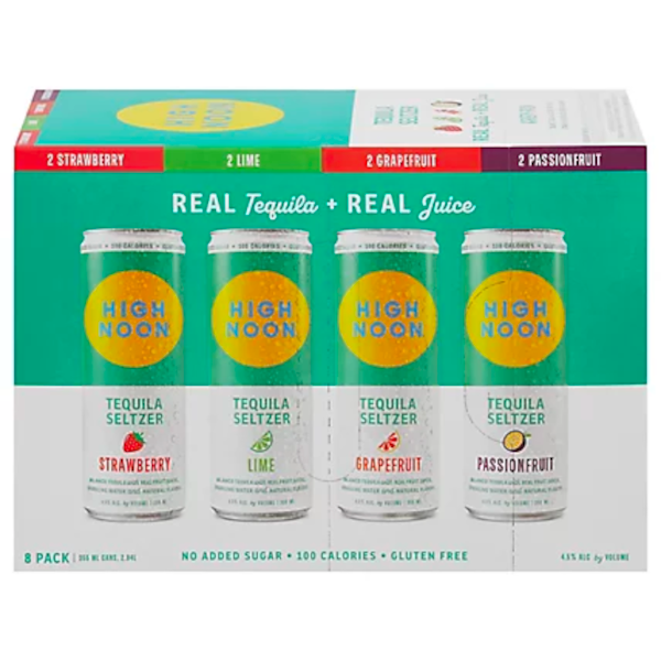 High Noon Tequila Seltzer Variety 8 Pack