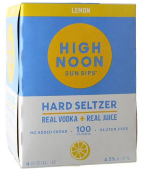 High Noon Vodka & Soda Lemon 4PK