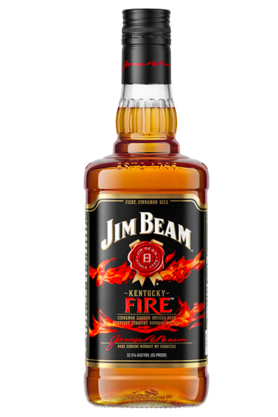 Jim Beam Kentucky Fire Infused With Cinnamon Liqueur Bourbon