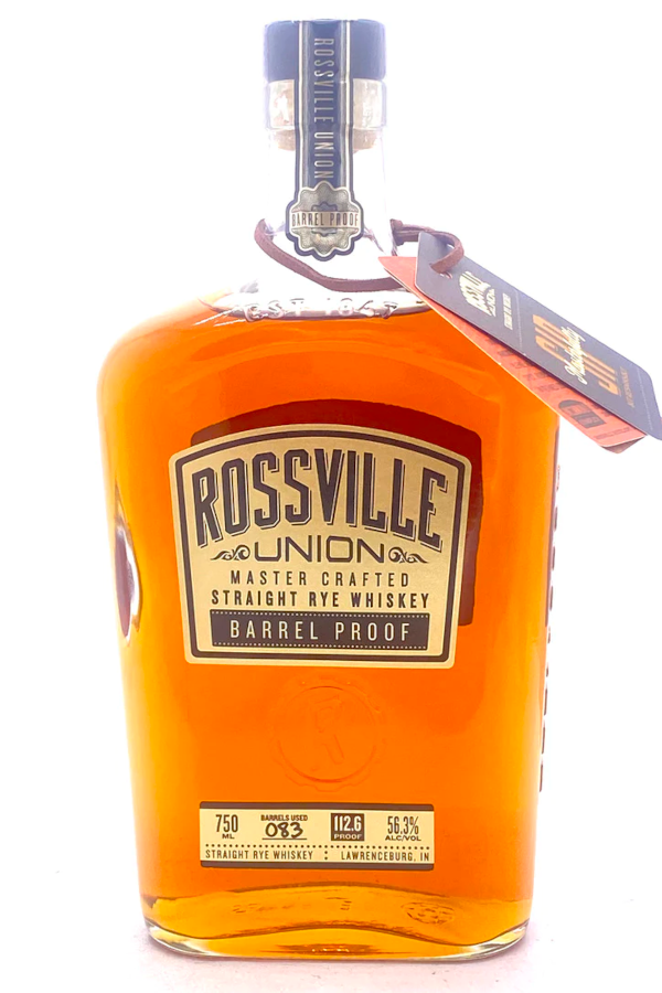 Rossville Union Master Crafted Straight Rye Whiskey Barrel Proof