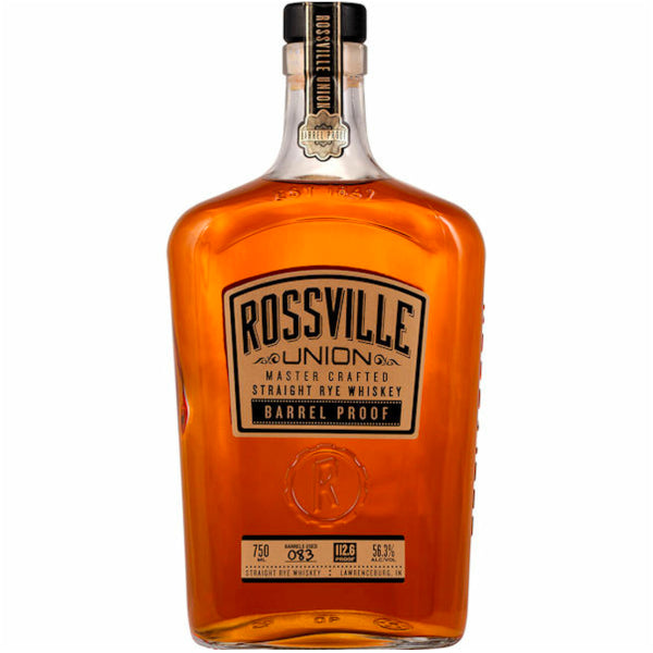 Rossville Union Master Crafted Straight Rye Whiskey Barrel Proof