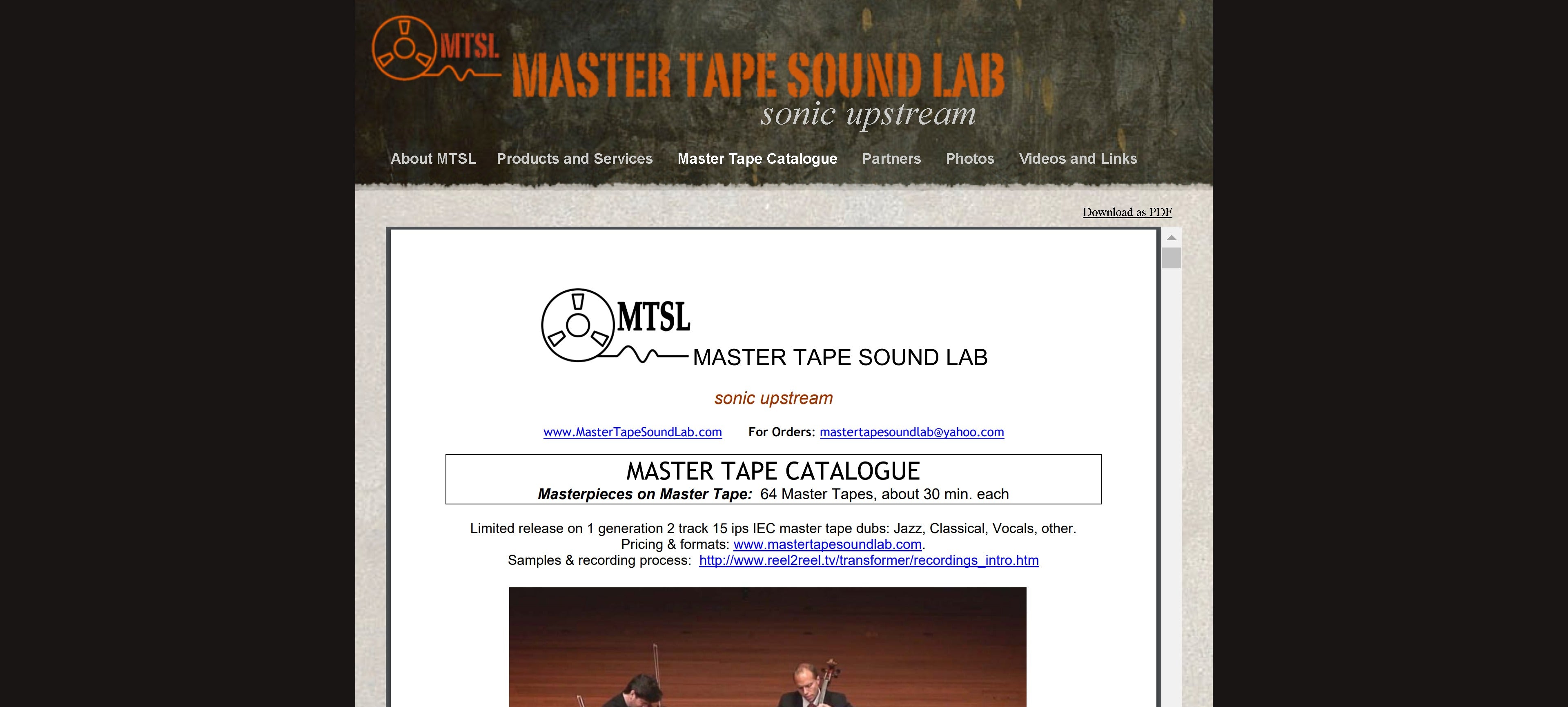 Master Tape Sound Lab