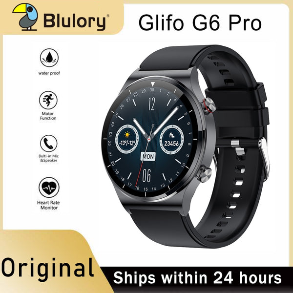 Blulory G9 Pro Smart Watch NFC Men Full Touch Screen Sport Fitness Sma