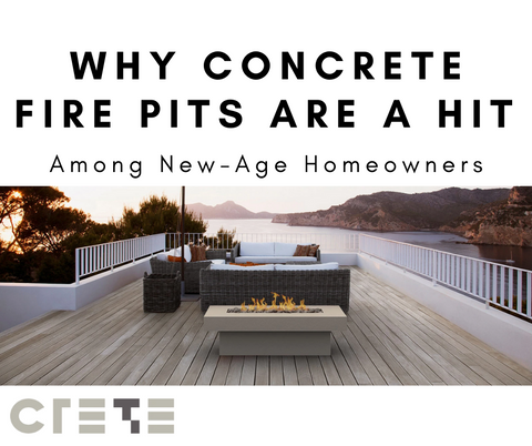 concrete fire pits for new age homeowners