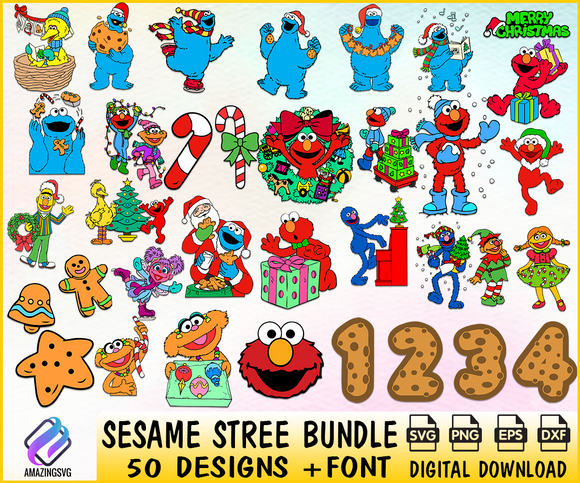 Sesame Street Svg Designs, Sesame Street Svg, Digital Files