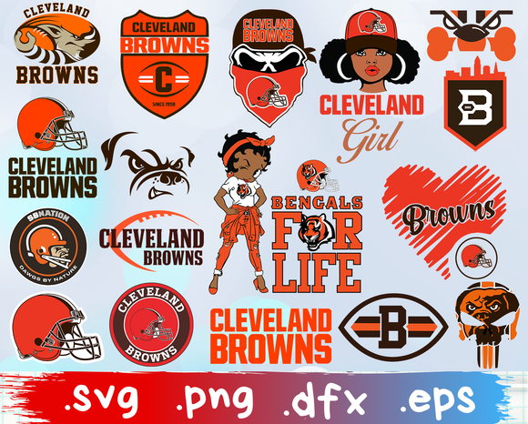 NFL Round Distressed Sign: Cleveland Browns