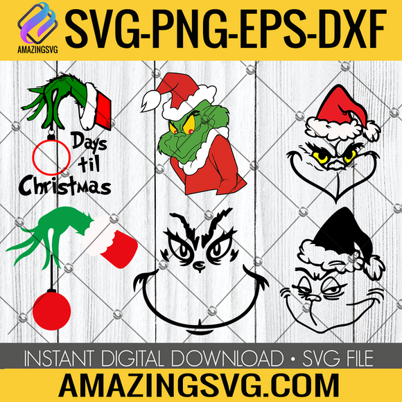 Download Grinch Svg Bundle Grinch Svg Eps Dxf Png File Christmas Svg Digital Drawing Illustration Deshpandefoundationindia Org