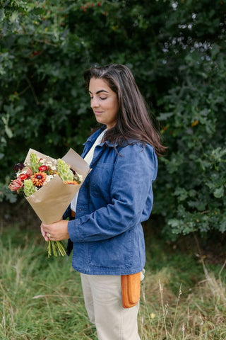 Susie grows all the flowers she sells in Wivenhoe