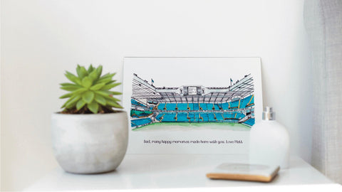 Personalised Tottenham stadium- Christmas gift print