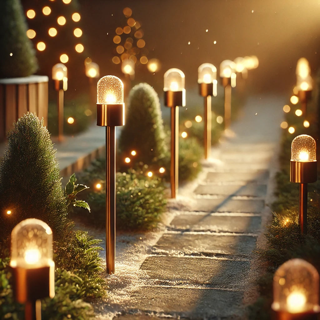 Lighted garden pathways