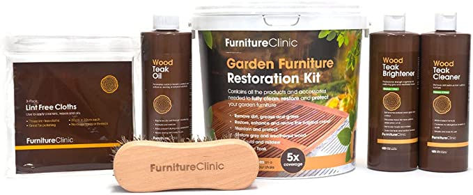 Product photograph of Teak Garden Furniture Restoration Kit from Luxus Home And Garden