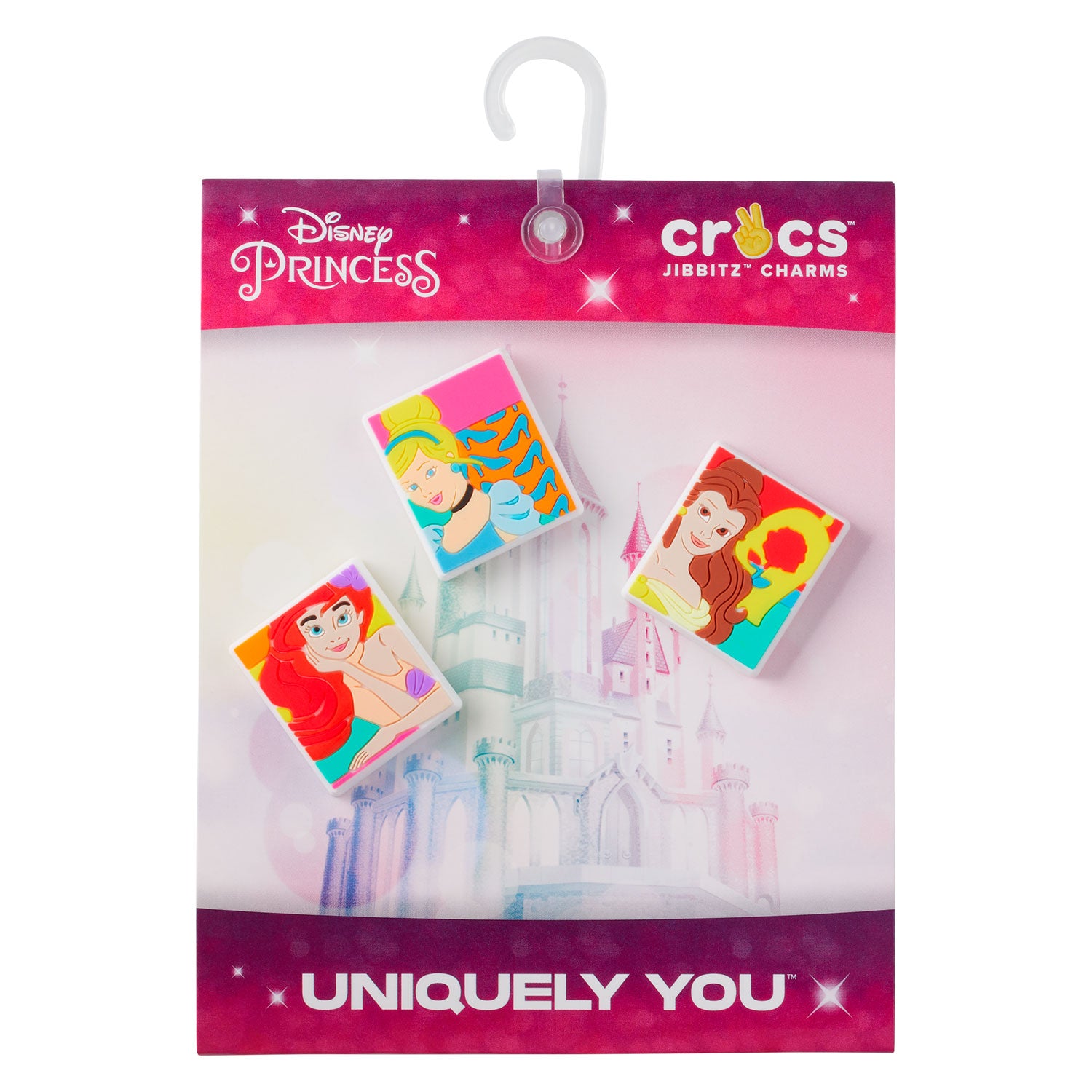 Crocs Accessories | Disney Princess Portrait 3 Pack Crocs Jibbitz Charms | Color: Pink/Red | Size: 3 Pack | Brownsugav's Closet
