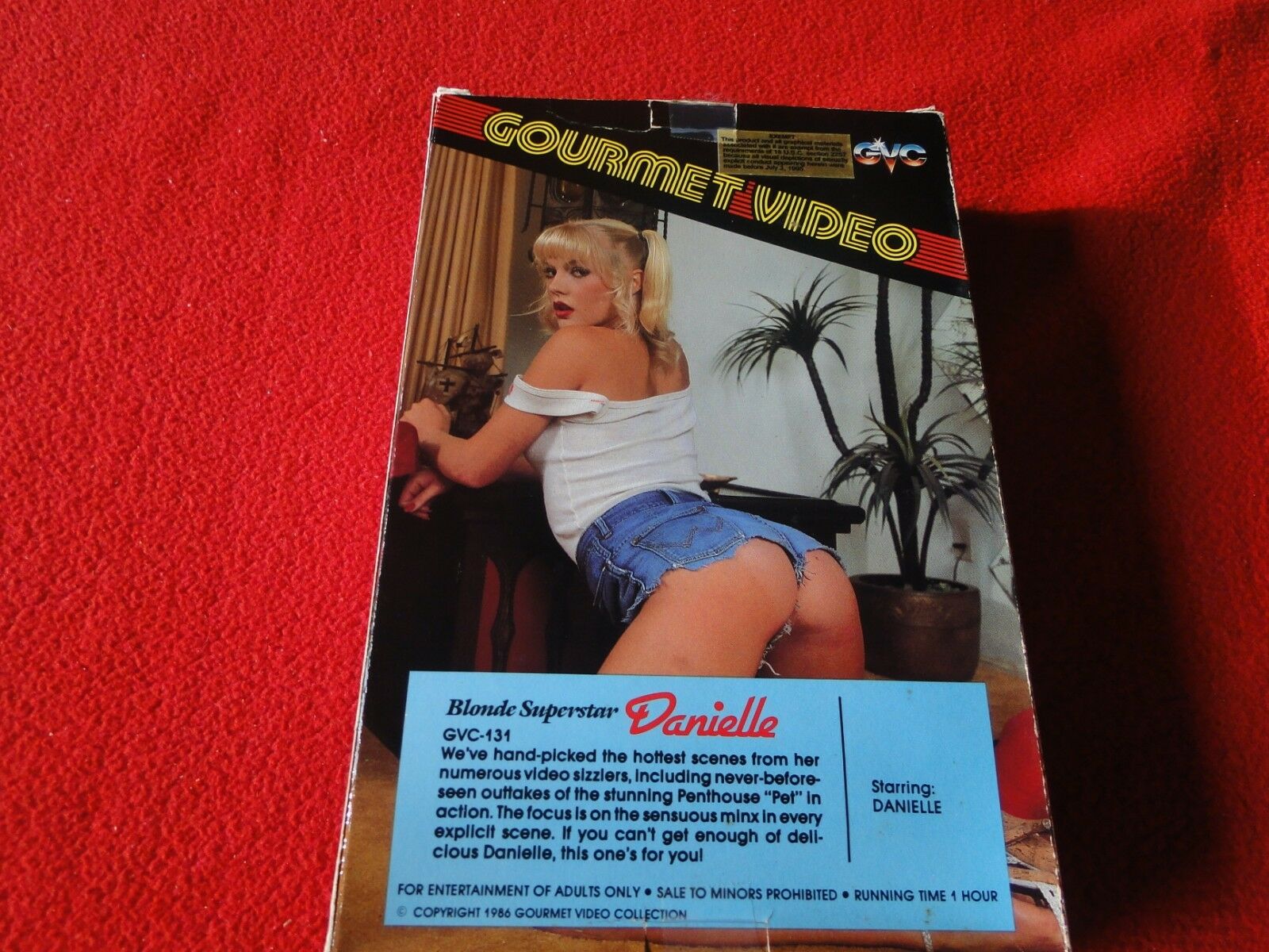 Vhs Porn Ads - Vintage Adult XXX VHS Porn Tape Video Gourmet Video Blonde Superstar D â€“  Ephemera Galore