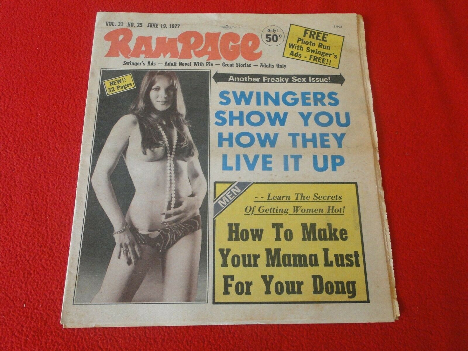 Vintage Porn Ads - Vintage Classic Adult XXX Porn Newspaper/Magazine Rampage June 1977 â€“  Ephemera Galore
