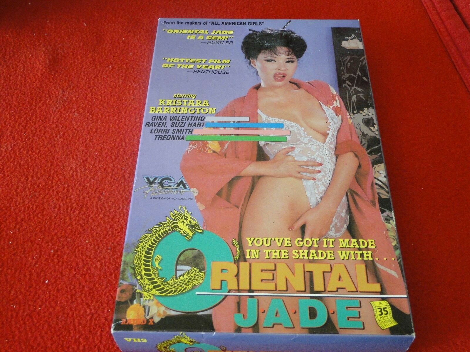 Vhs Porn Ads - Vintage Adult XXX Porn Video VHS Tape Oriental Jade Kristara Barringto â€“  Ephemera Galore