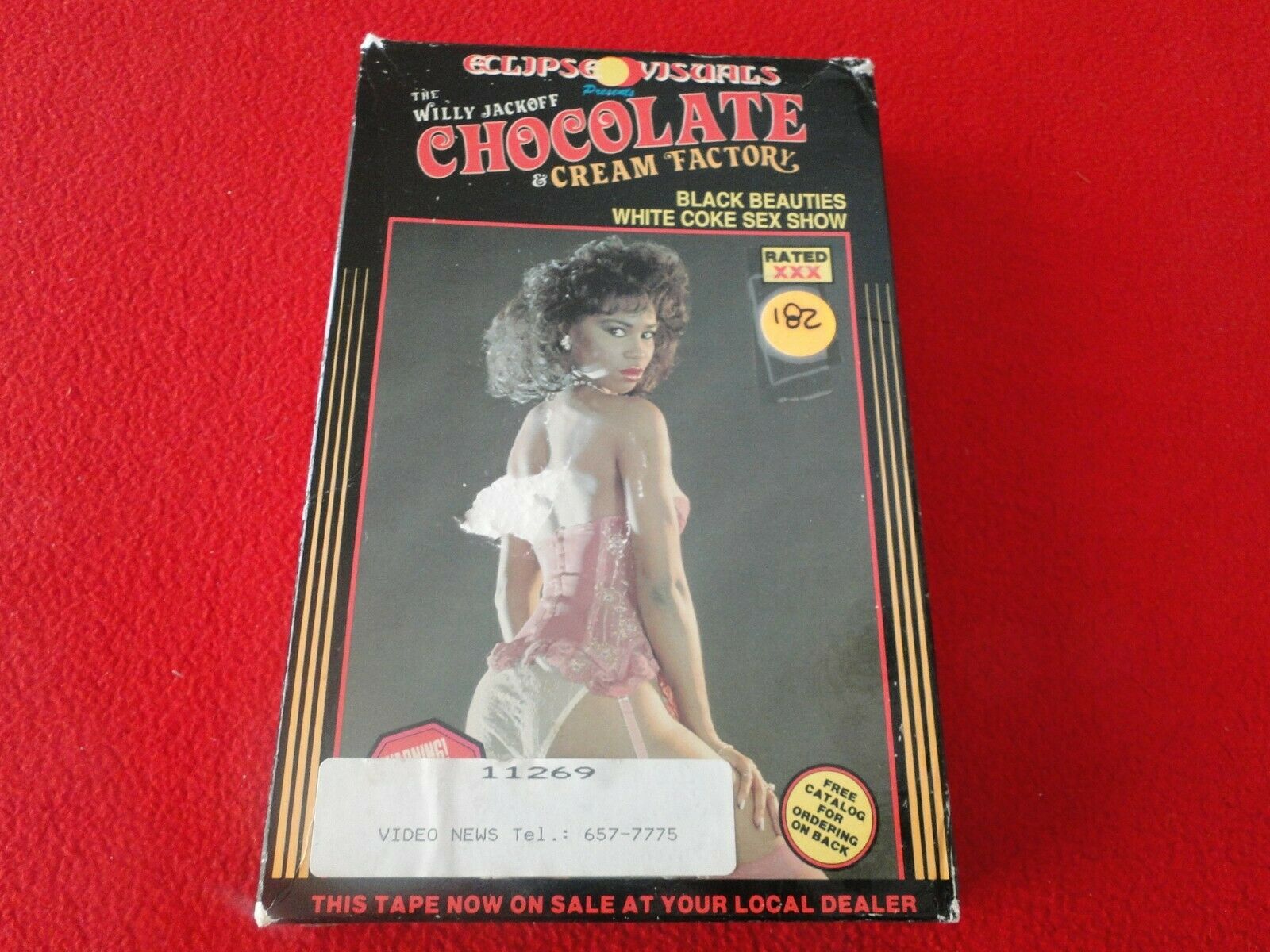 Vintage Adult XXX VHS Porn Tape Video 18 Y.O.+ Chocolate & Cream Facto â€“  Ephemera Galore