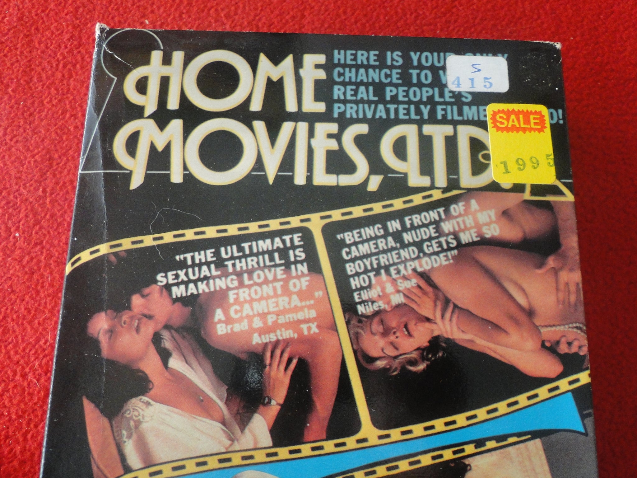 2x Hot Bf - Vintage Adult XXX VHS Porn Tape Home Movies Limited X27 â€“ Ephemera Galore