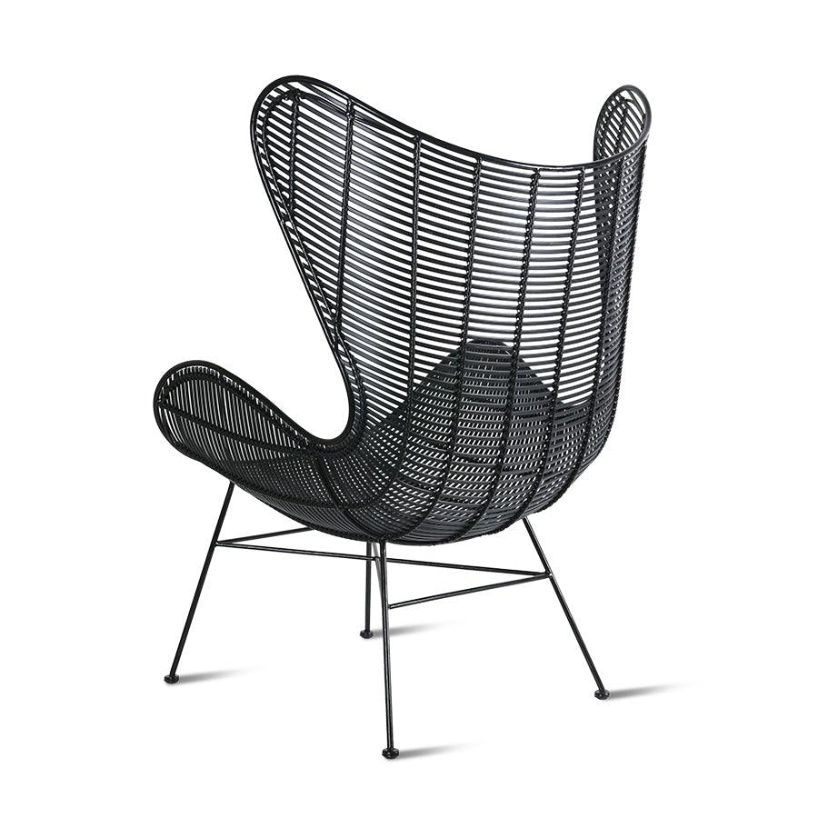 Walging rijstwijn Regeneratie Zwarte rotan fauteuil – Forhaus - Design & Store