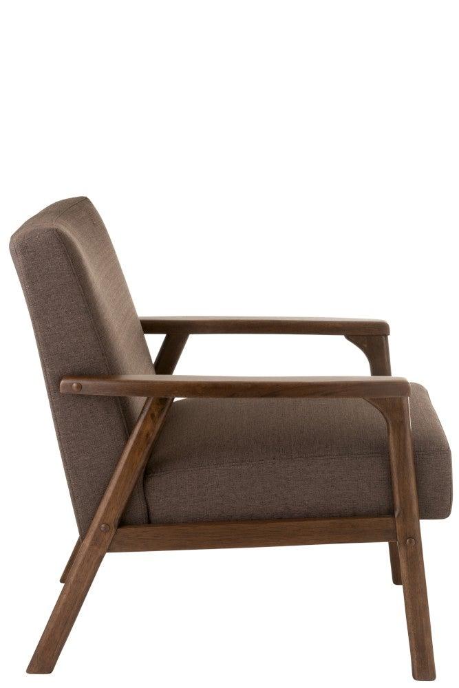 professioneel Tien jaar Humaan Bruine houten fauteuil – Forhaus - Design & Store