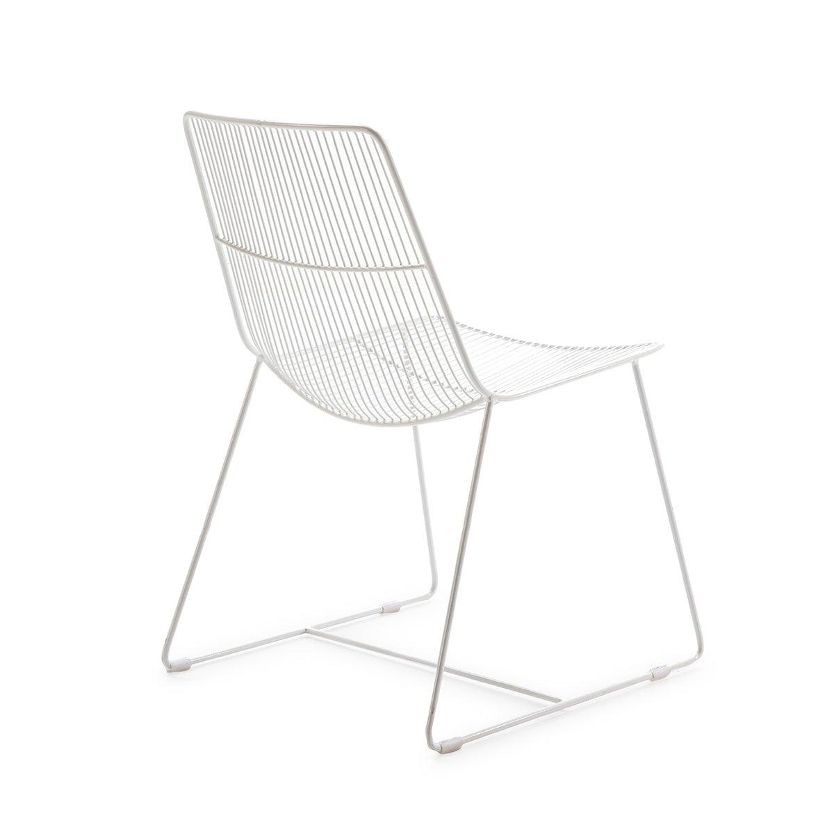 Terugroepen Onhandig Uitschakelen Witte metalen stoel – Forhaus - Design & Store