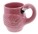 pink flamingo ceramic mug