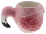 flamingo handle coffee mug