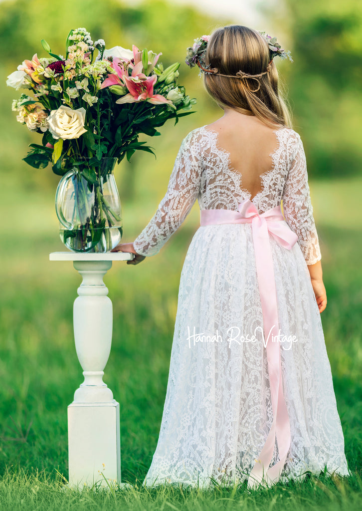 Lace Flower Girl Dresses