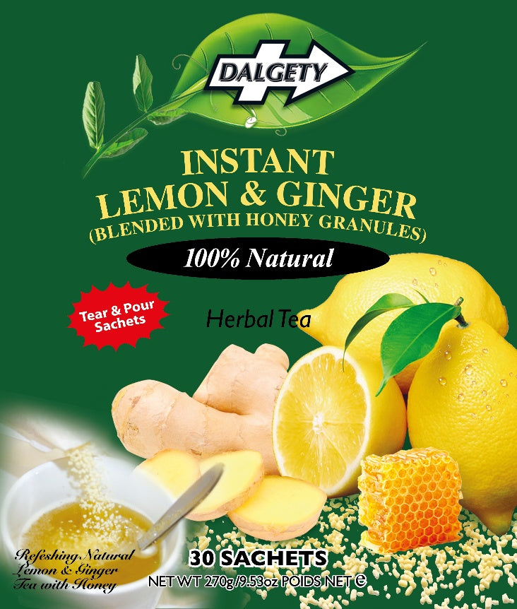 Dalgety Instant Lemon And Ginger Herbal Tea Pouch 270g Dalgety Teas 5849