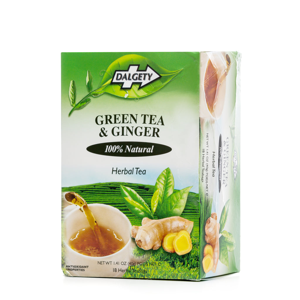 Dalgety Green Tea And Ginger Herbal Infusion Carton 40g Dalgety Teas 6308