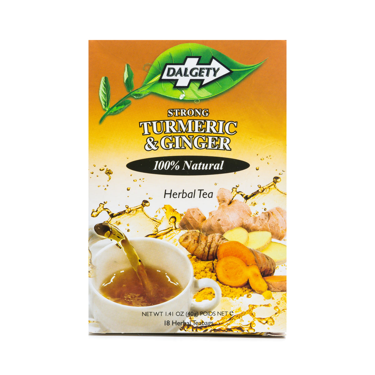 Dalgety Turmeric And Ginger Herbal Infusion Carton 40g Dalgety Teas 