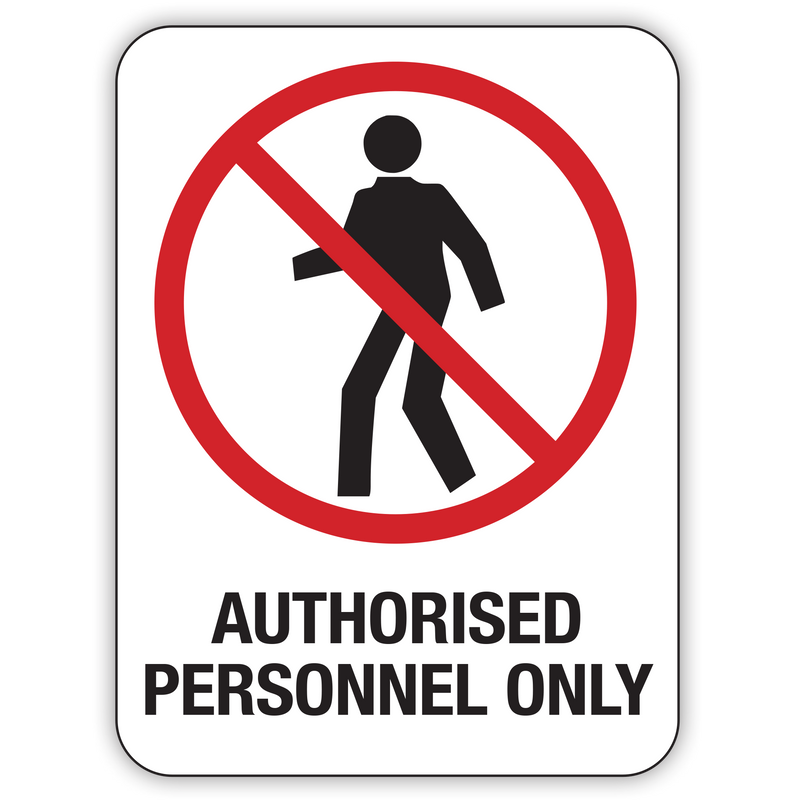 Authorised Personnel Only | Option 2 | Safety Signs Australia