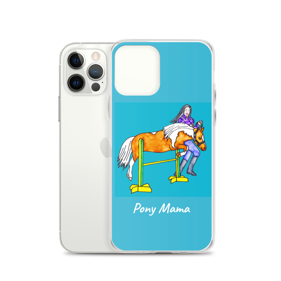 Jumping Pony Mama iPhone Case