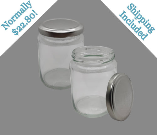 8 oz Clear Candle Jar Vessel (12 Pack) – Cindarn Packaging