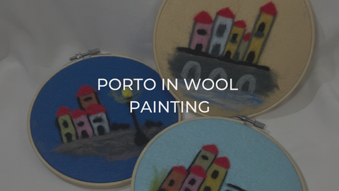 porto in wool painting workshop