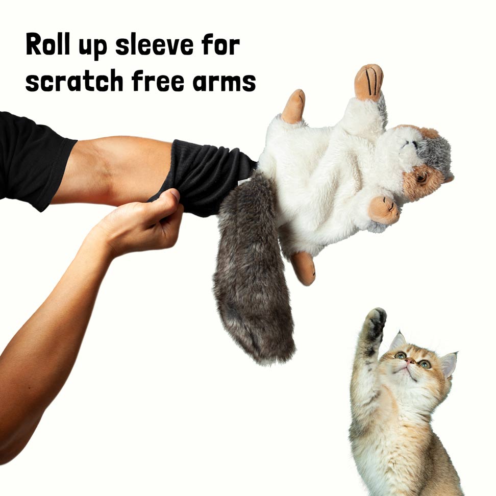 wearing interactive dog puppet squirrel toy